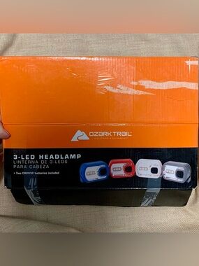 Ozark Trail 3-LED Headlamp Lot of 19 New Camping Hiking Emergency Lights